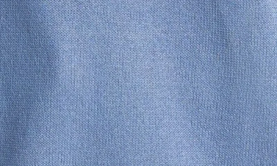 Max Studio Ruched Shoulder Short Sleeve Knit Sweater In Blue