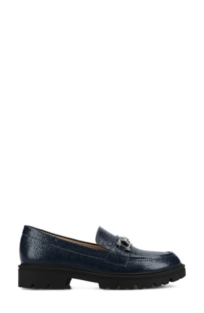 Journee Collection Jessamey Womens Round Closed Toe Loafers In Blue