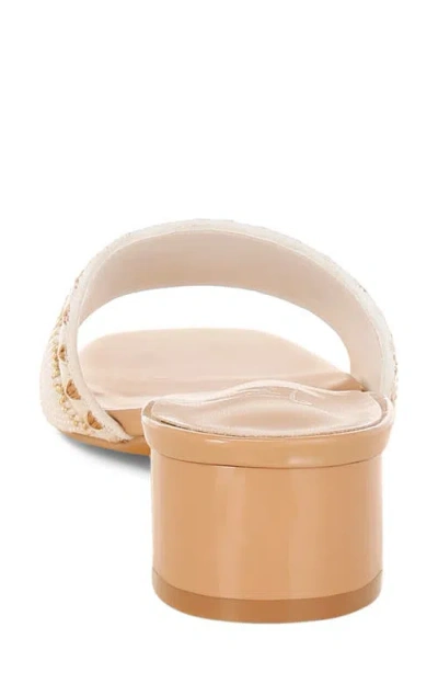 London Rag Vacay Babe Lake Como Beaded Slide Sandal In White