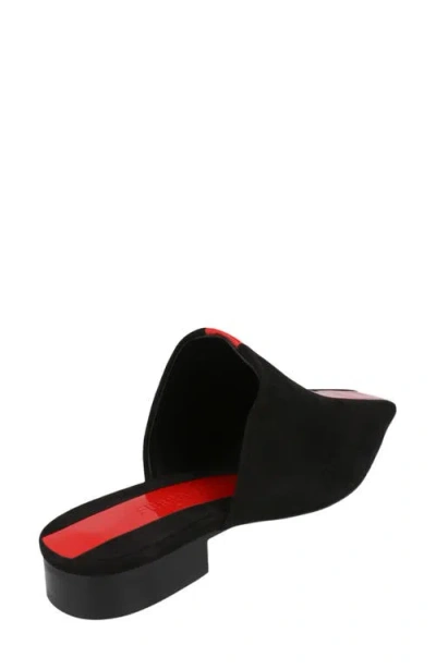 Ferragamo Patent Stripe Leather Mule In Black