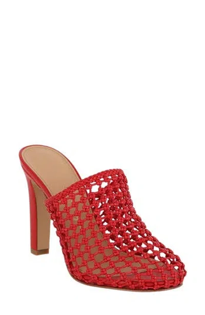 Ferragamo Ellas X5 Caged Leather Heel Mules In Lipstick