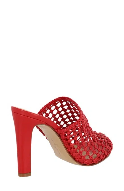 Ferragamo Ellas X5 Caged Leather Heel Mules In Lipstick