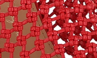 Ferragamo Ellas X5 Caged Leather Heel Mules In Lipstick