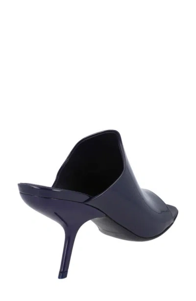 Ferragamo Woman Sandals Midnight Blue Size 8 Leather