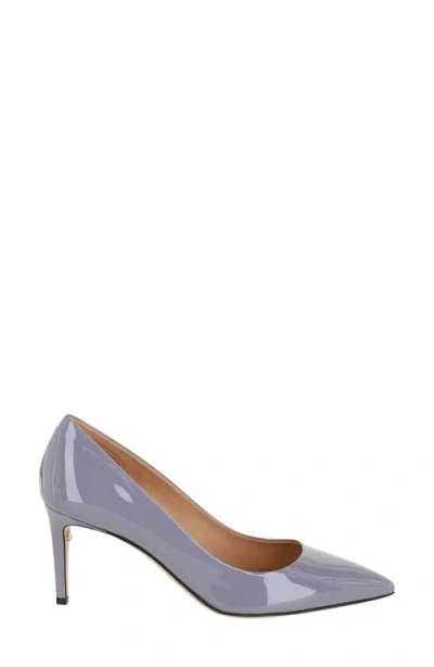 Ferragamo Ilary Pointed-toe Patent Pumps In Purple