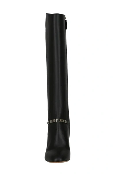 Ferragamo Triba Leather Knee-high Boots In Black