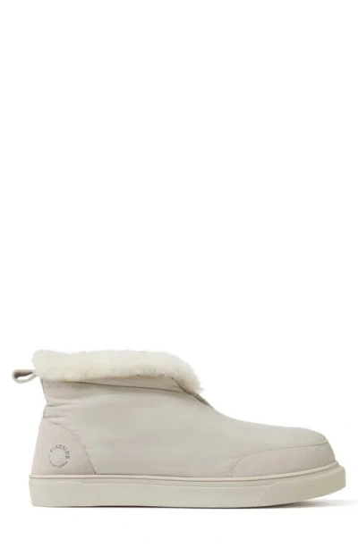 Fireside By Dearfoams Warm Up Water Resistant Genuine Shearling Lined Slipper In Metallic