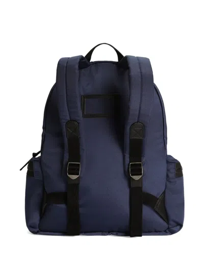 Dolce & Gabbana Logo-embossed Backpack In Blue