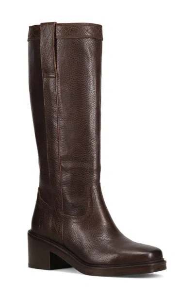 Frye Kate Leather Pull-on Boots In Brown