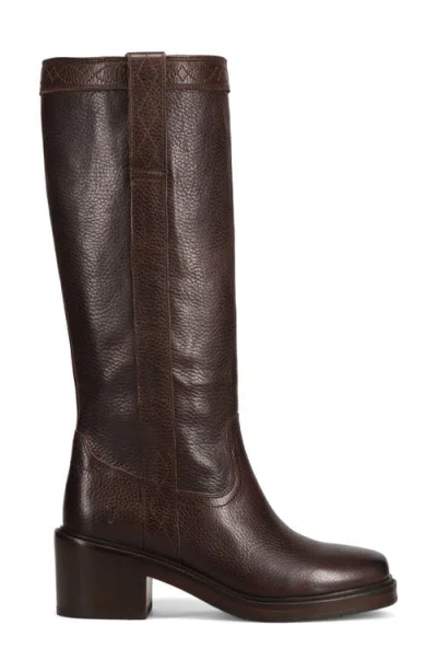 Frye Kate Leather Pull-on Boots In Brown