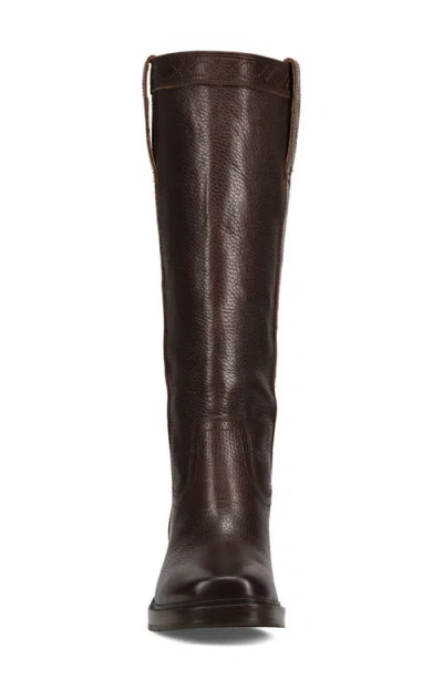 Frye Kate Leather Pull-on Boots In Brown