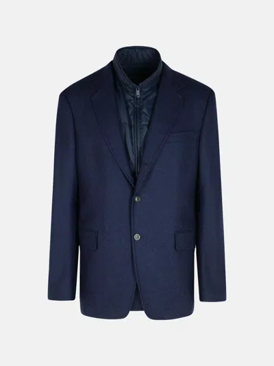 Fay 'db' Navy Polyamide Jacket In Blue