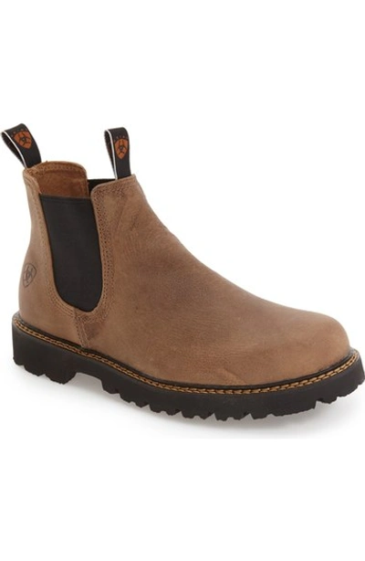Ariat 'spot Hog' Chelsea Boot (men) In Prairie Sand Leather