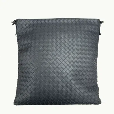Pre-owned Bottega Veneta Gray Leather Shoulder Bag ()