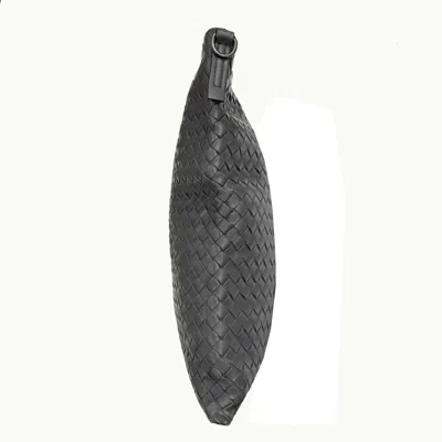 Pre-owned Bottega Veneta Gray Leather Shoulder Bag ()