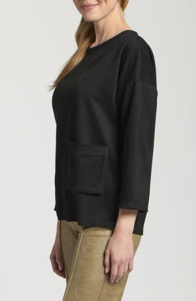 Apny Asymmetric Pullover In Black