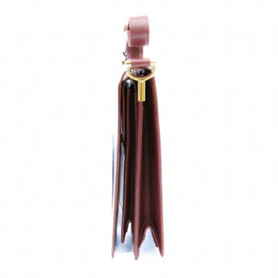 Pre-owned Cartier Bordeaux Red Color Handbag Shoulder Bag ()