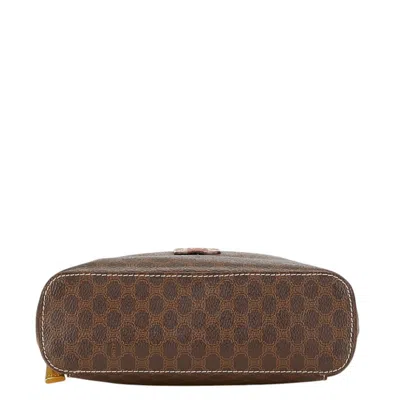 Pre-owned Celine Black Brown Pvc Leather Handbag Pouch Vanity Bag ()