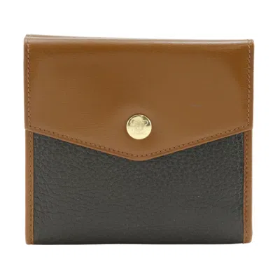 Pre-owned Celine Brown Leather Wallet (bi-fold) ()