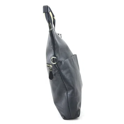 Pre-owned Coach Navy Leather Handbag Shoulder Bag ()