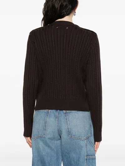 Golden Goose Brown Wool Blend Sweater In Brown