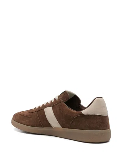 Tom Ford Suede Sneakers With Contrast Stripe And Rubber Sole