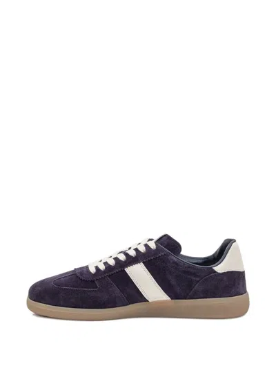 Tom Ford Low Top Sneakers With Contrast Heel Tab In Blue