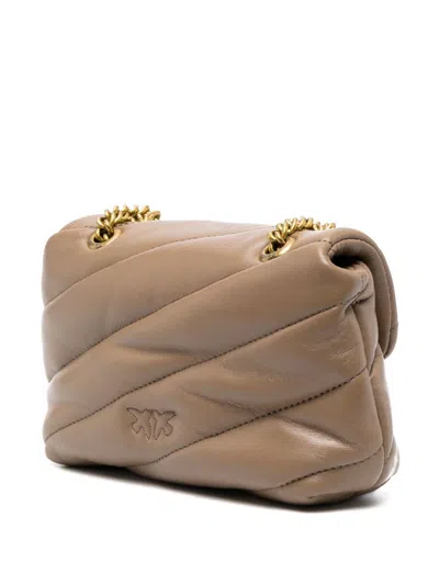 Pinko Love Baby Shoulder Bag In Neutral