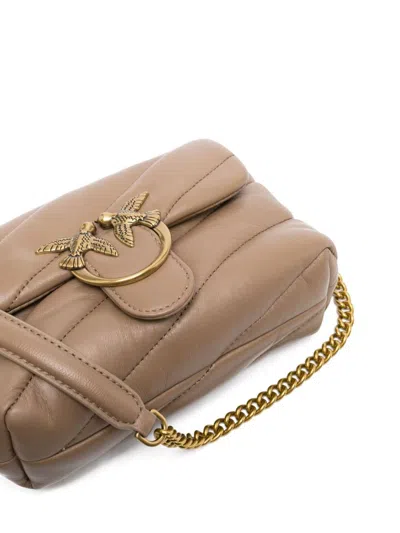 Pinko Love Baby Shoulder Bag In Neutral