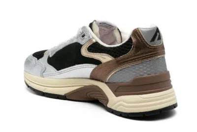Autry Hyperway Low Mlea Su Mesh Silv Blk Sneakers In Multi