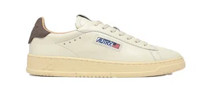 Autry Leather High-top Sneakers Perforated Toe In Neutral