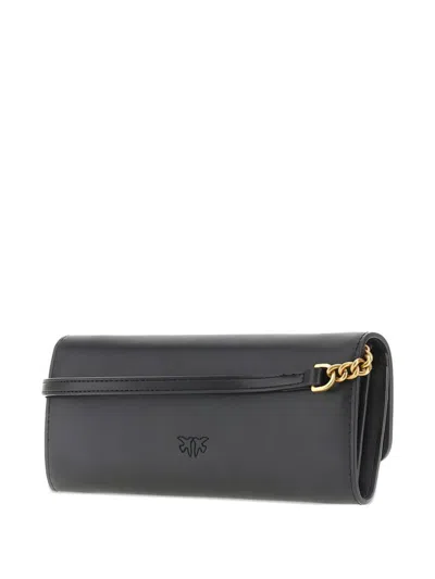 Pinko Love Tiny Birds Leather Wallet In Multi