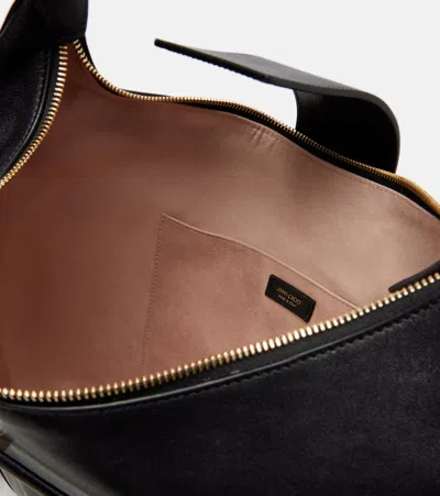 Jimmy Choo Borsa A Spalla Con Stampa Logo In Black