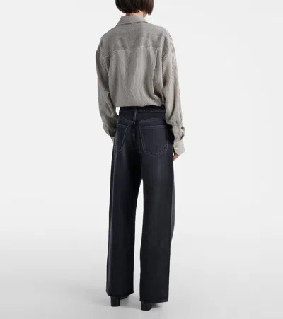 Agolde Low Slung Baggy Jeans In Black