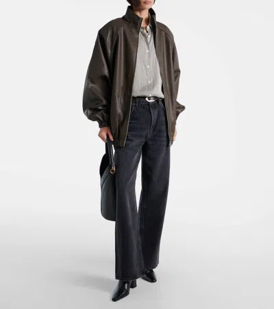 Agolde Low Slung Baggy Jeans In Black