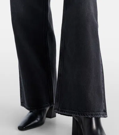 Agolde Low Slung Baggy Jeans In Black