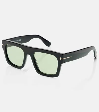 Tom Ford Fausto Square-frame Acetate Sunglasses In Black