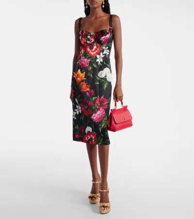 Dolce & Gabbana Metallic Leather Platform Sandals In Gold