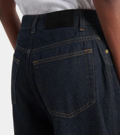 Givenchy Balloon-fit Denim Jeans With Classic Texture In Blue