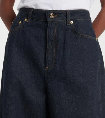 Givenchy Balloon-fit Denim Jeans With Classic Texture In Blue