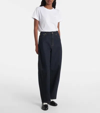 Givenchy Balloon-fit Denim Jeans With Classic Texture In Blue