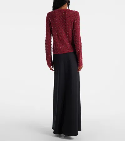 Max Mara Rally Mohair And Wool-blend Sweater In Red