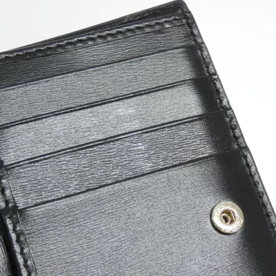 Pre-owned Gucci Black Gg Canvas Coin Purse/coin Case ()