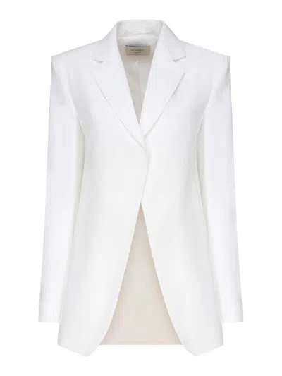 Max Mara Double Stretch Material Blazer In White