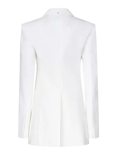 Max Mara Double Stretch Material Blazer In White