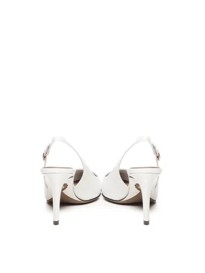 Dolce & Gabbana Slingback In Shiny Goatskin In White