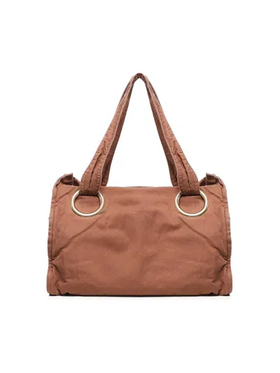 Chloé Medium Plage Tote Bag In Orange