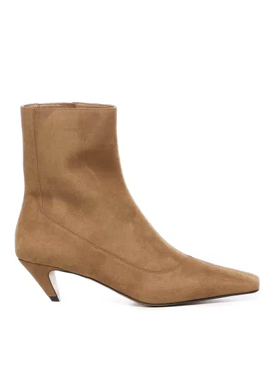 Stella Mccartney Stella Spur Ankle Boots In Brown