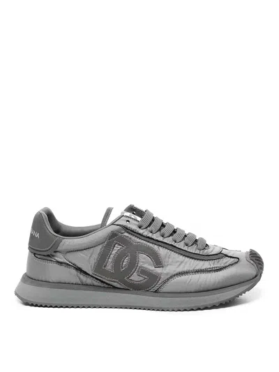 Dolce & Gabbana Low Sneaker Ny In Gray