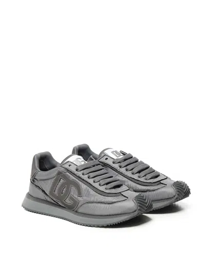 Dolce & Gabbana Low Sneaker Ny In Gray
